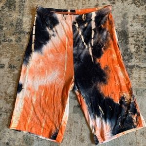 tie-dye bike shorts